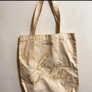 Lancôme la vie est belle canvas tote bag